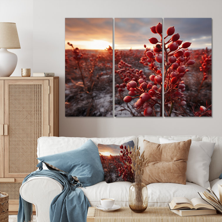 Ebern Designs Canada Canadian Tundra II On Canvas 3 Pieces Print